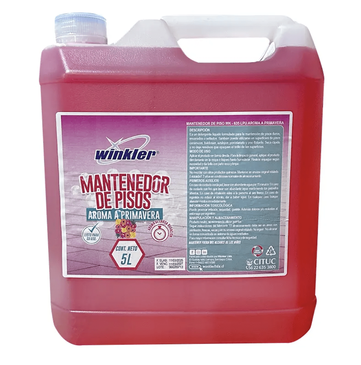 MANTENEDOR DE PISO WINKLER WK-635LPU 5LTS.4