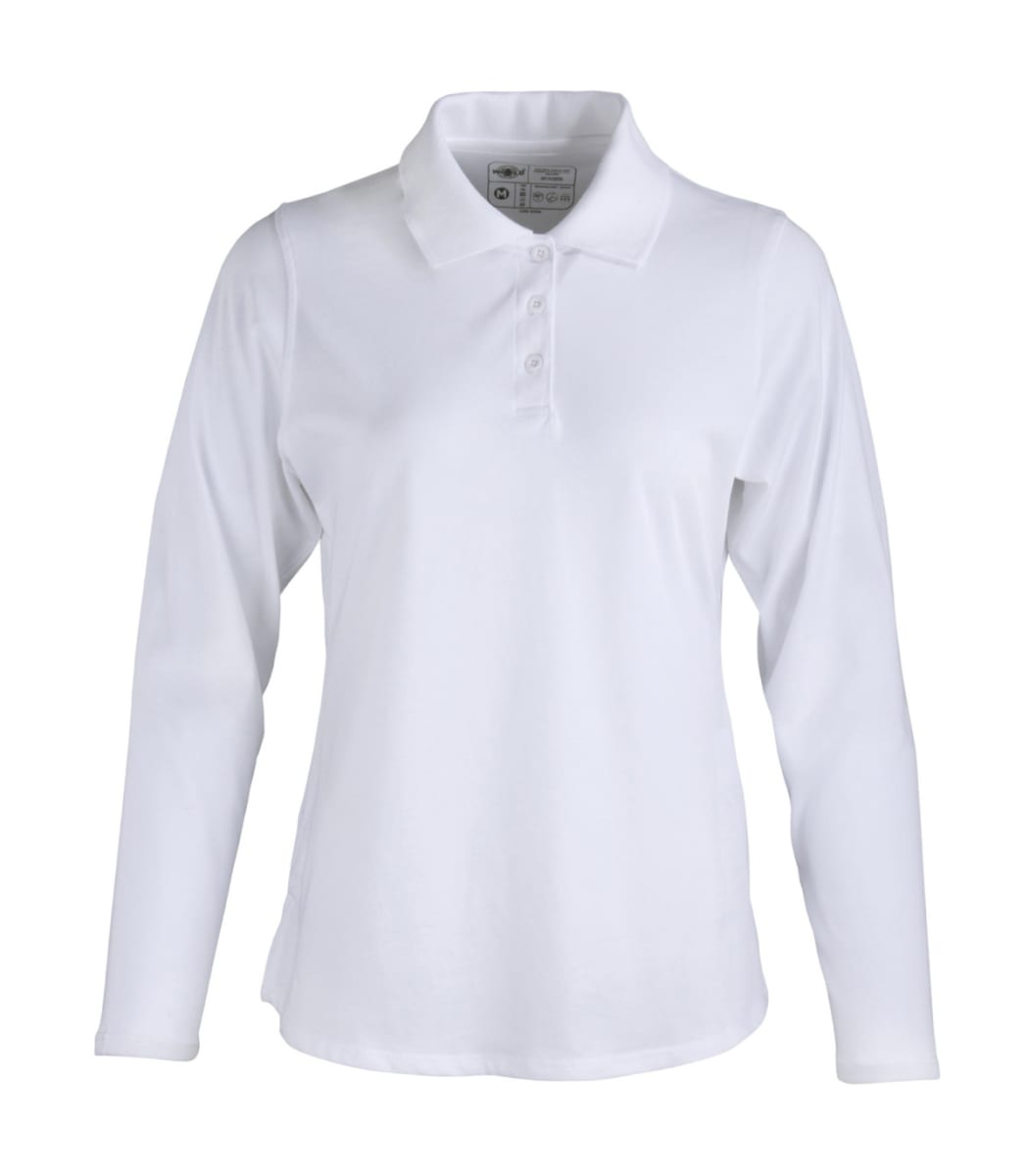 POLERA POLO DRYFRESH SMOOTH® 60% ALGODÓN MANGA LARGA MUJER3