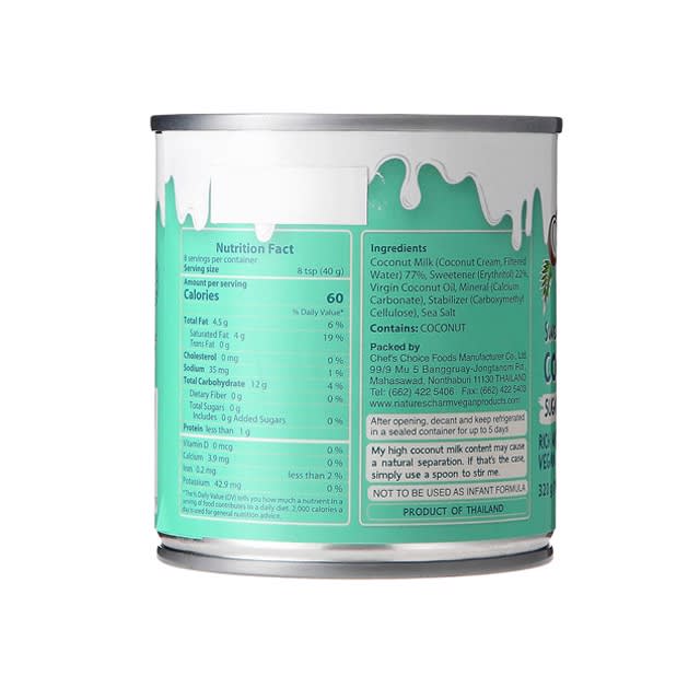 Nature's Charm Sugar Free Condensed Coconut Milk Green Brands