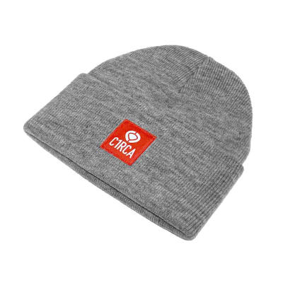 CIRCA  GORRO LANA CUFFED GREY MELANGE1