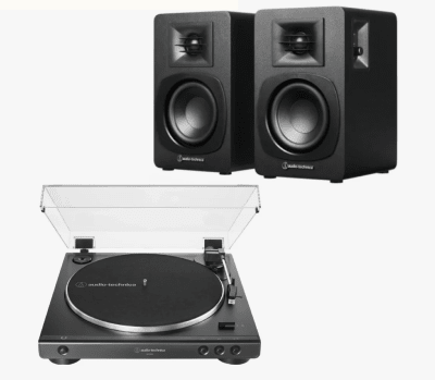 Pack Audiotechnica Tocadisco y Parlantes // AT-LP60XBT + SP3X