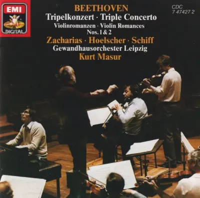 Beethoven – Zacharias • Hoelscher • Schiff • Gewandhausorchester Leipzig, Kurt Masur - Tripelkonzert • Triple Concerto / Violinromanzen • Violin Romances Nos. 1 & 2 - CD escuchado1