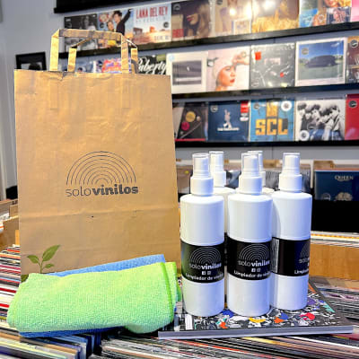 Kit de Limpieza Solo Vinilos - 1 Líquido 300cc. + 2 paños microfibra2