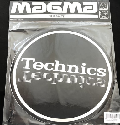 Slipmat - MAGMA - Par de Mat con Logo Technics blanco1
