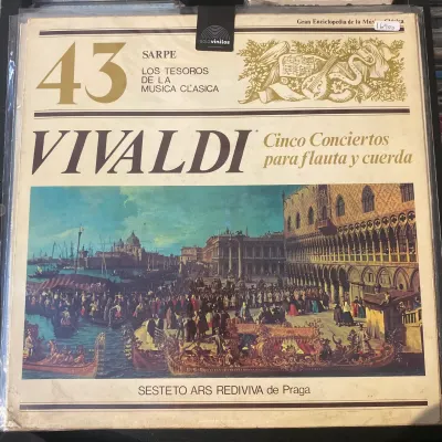 SARPE - Los tesoros de la música Clásica - 43 Vivaldi - Cinco Conciertos para flauta y cuerda