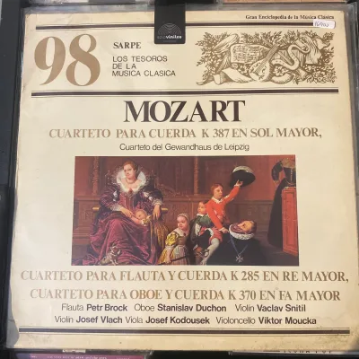 SARPE - Los tesoros de la música Clásica - 98 Mozart -  Cuarteto para cuerda k387 en sol mayor