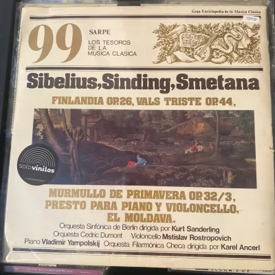 SARPE - Los tesoros de la música Clásica - 99 Sibelius - Sinding - Smetana - Finlandia Op26 - Vals trsite Op44