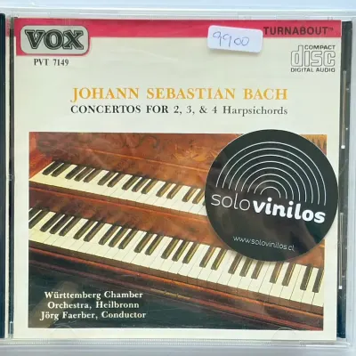 Johann Sebastian Bach - Concertos For 2,3 y 4 Harpichords - CD Escuchado