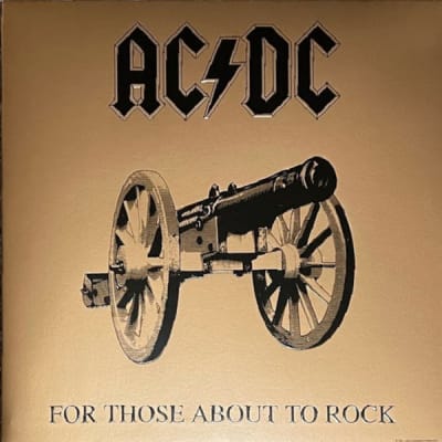 ACDC - For Thouse About To Rock 50th Special Gold Coloured Vinyl