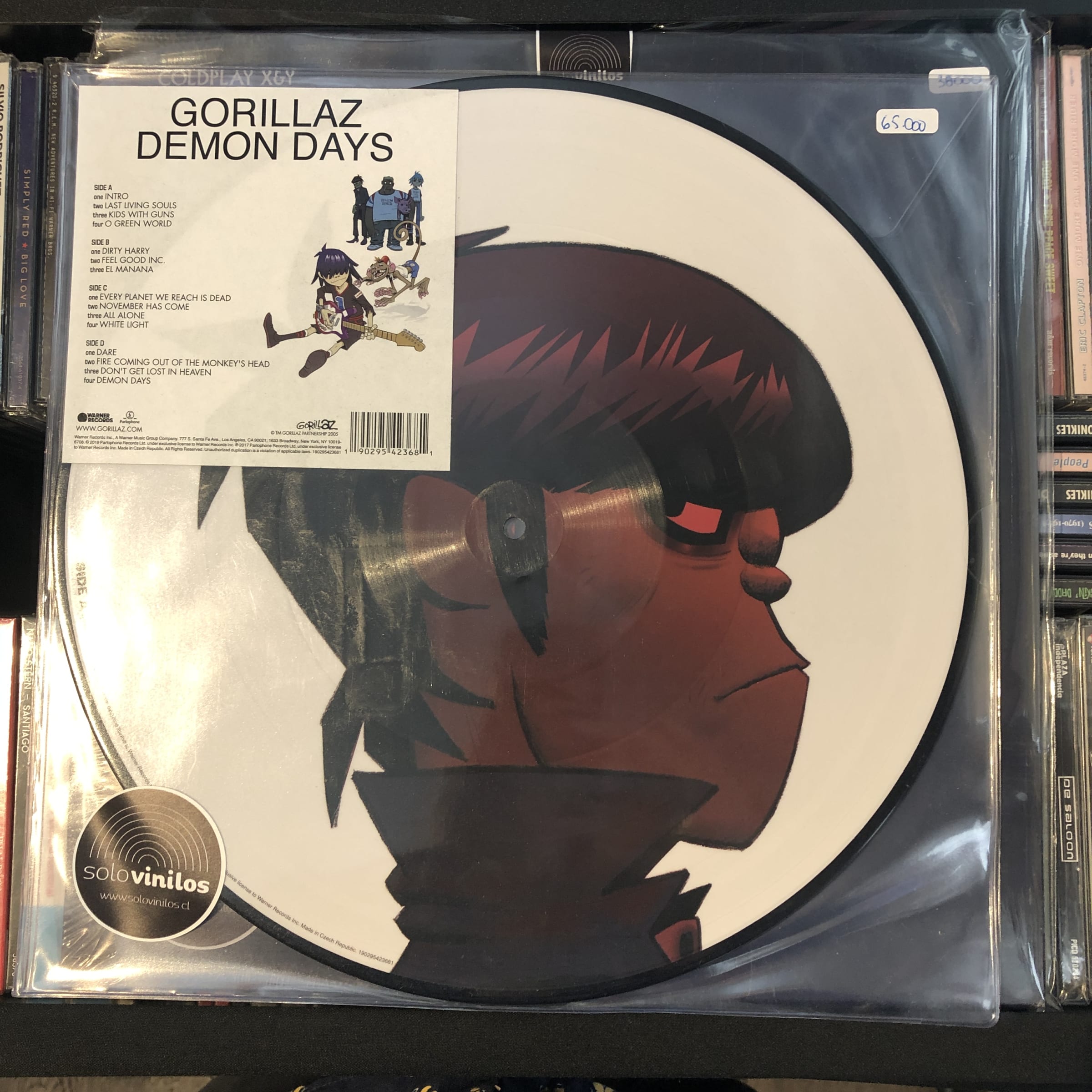 Gorillaz Demon Days Picture Disc Solo Vinilos
