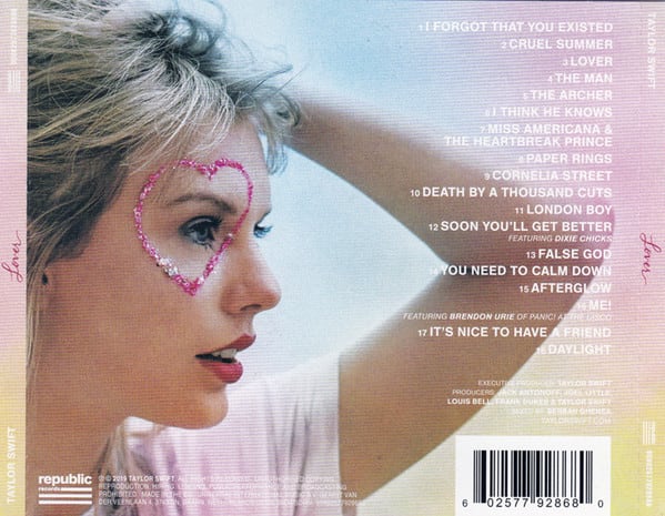 Taylor Swift - Lover (CD) NUEVO | Solo Vinilos