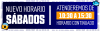 CAMBIO DE HORARIO SABADOS