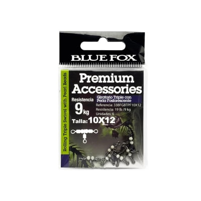 GIRATORIO TRIPLE BLUE FOX PERLA FOSFORESCENTE1