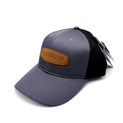 GORRO SHIMANO LEATHER PATCH CAP GREY/BLACK1