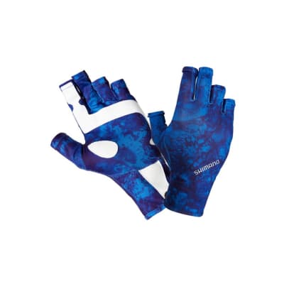 GUANTE SHIMANO GLOVE UPF+50 AZUL1
