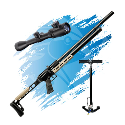 PACK RIFLE PCP ARTEMIS AP1000 + MIRA TELESCOPICA + BOMBIN1