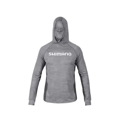 POLERA SHIMANO UPF+50 TECH GORRO Y BUFF GRIS1