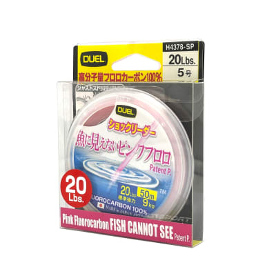 LIDER DUEL PINK FC FISH CANNOT SEE 50MTS1