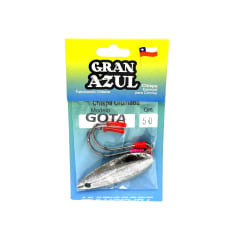 CHISPA ARTESANAL GRAN AZUL GOTA CROMADA