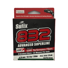 MULTIFILAMENTO SUFIX 832 VERDE 250m