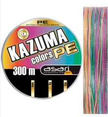 MULTIFILAMENTO ASARI KAZUMA 8X 300m  MULTICOLOR
