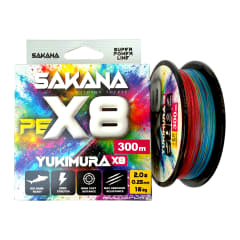 MULTIFILAMENTO SAKANA YUKIMURA x8 MULTICOLOR 300m
