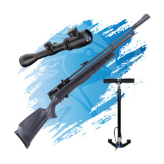 PACK RIFLE PCP BEEMAN CHIEF 2 + MIRA TELESCOPICA + BOMBIN