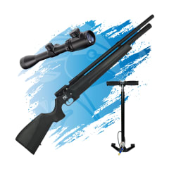 PACK RIFLE PCP NOVA VISTA LEVIATHAN + MIRA TELESCOPICA + BOMBIN