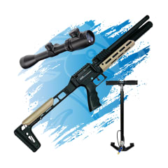 PACK RIFLE PCP ARTEMIS AP900 + MIRA TELESCOPICA + BOMBIN