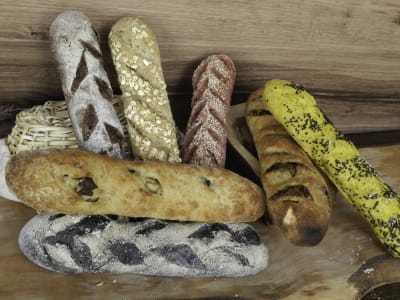 Masa Curcuma con Puerro y Ciruelas - Baguette