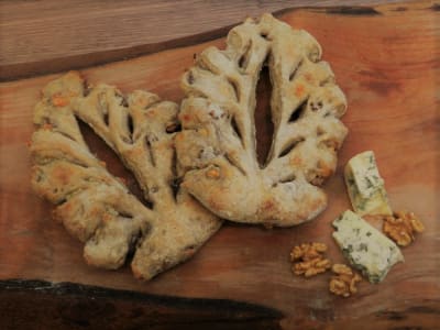 Queso Azul y Nueces Tostadas Pack 2 Unidades - Fougassas