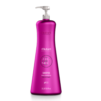 Shampoo para salón 48 horas con acido hialuronico libre de sal