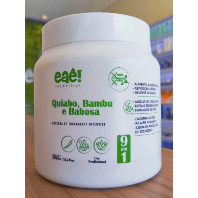 Mascara Capilar profesional Okra, Bambú y  Sabila 1 kg