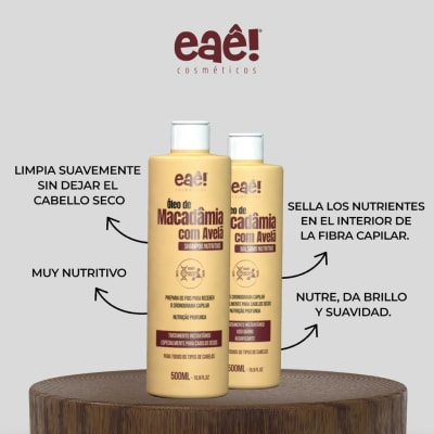 Kit Macademia (Nutrición, brillo, resistencia)