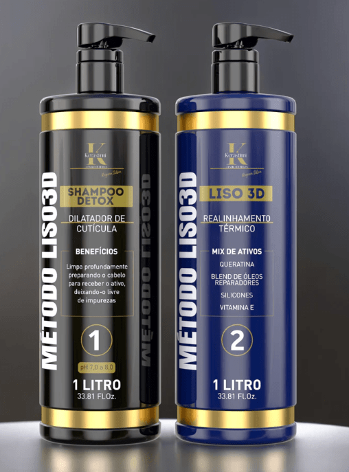 KIT ALISADO LISO 3D (PASO1 Y 2) 1 LITRO1