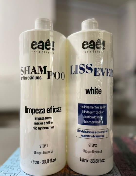 KIT ALISADO LISS EVER  NO MATIZADO (PASO 1 SHAMPOO + PASO 2 ALISADO) 1 LITRO3