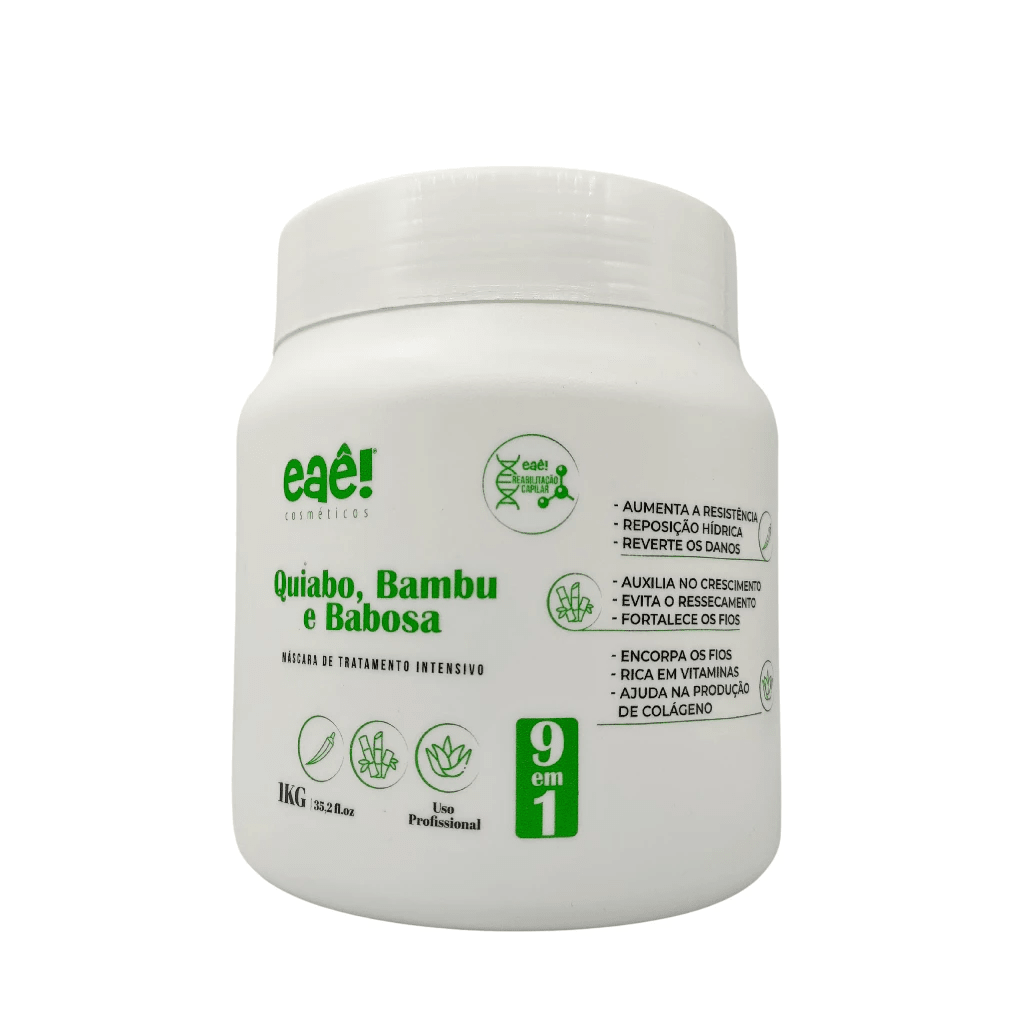 Mascara Capilar profesional Okra, Bambú y  Sabila 1 kg1