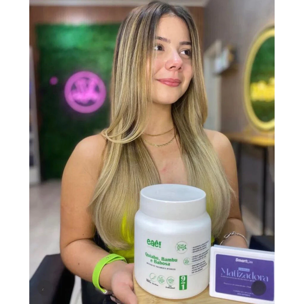 Mascara Capilar profesional Okra, Bambú y  Sabila 1 kg5