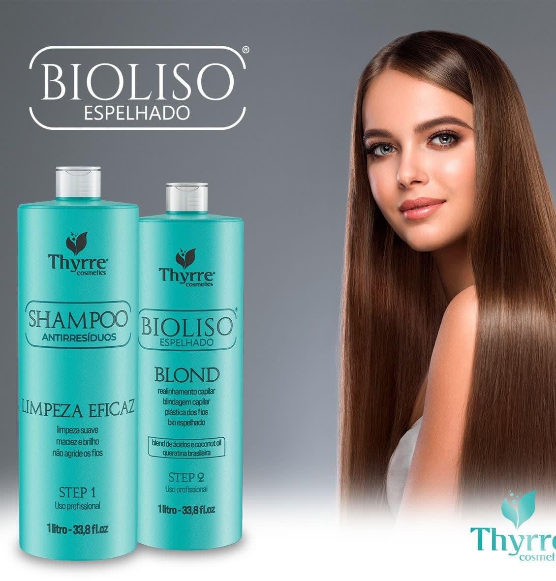 KIT BIOLISO ALISADO BRILLO ESPEJO MATIZADO(SHAMPOO Y ALISADO) VERSION 1LITRO Y 500 ML2