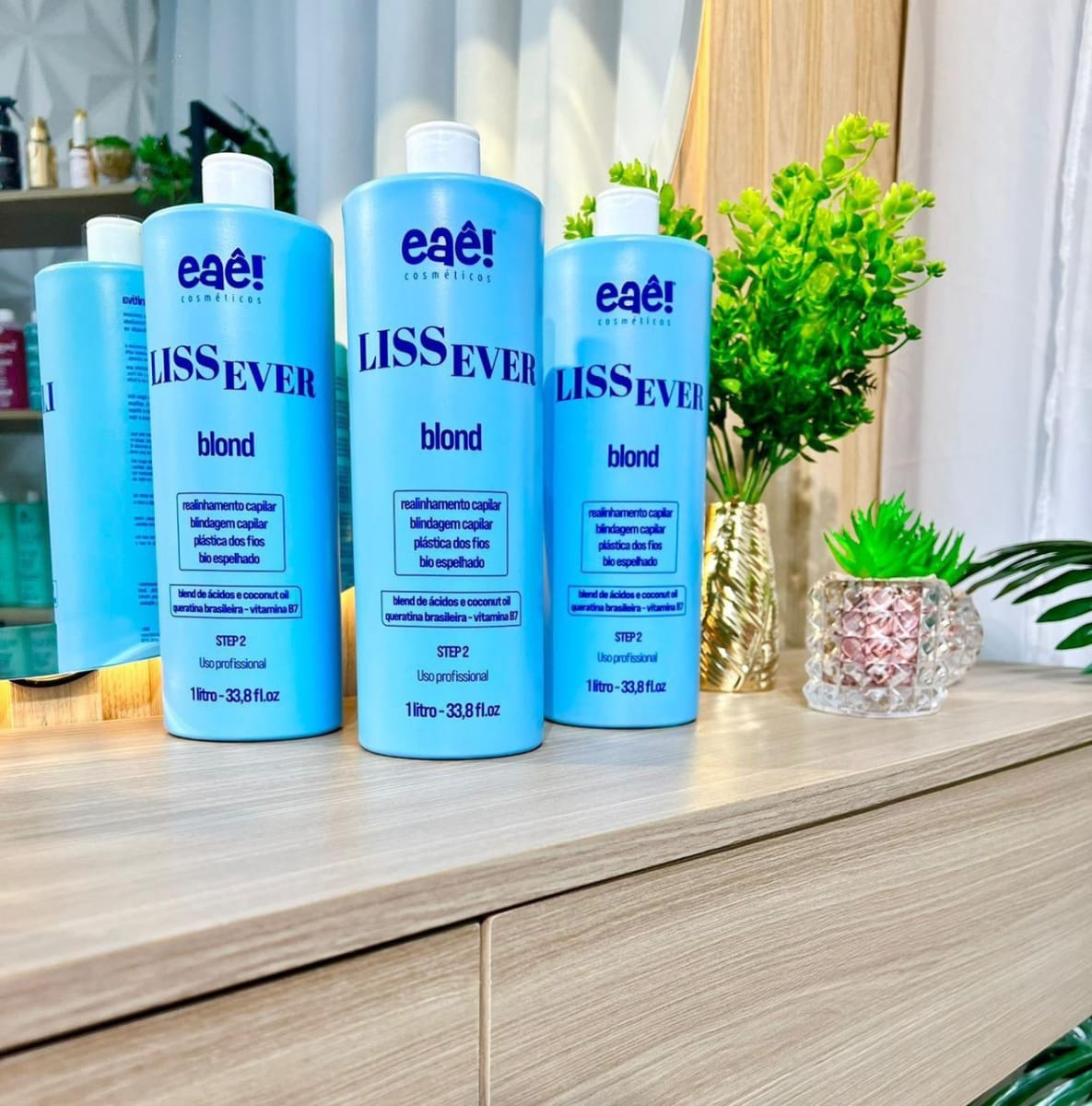 KIT LISS EVER BLOND (MATIZADO)1 LITRO (INCLUYE PASO 1 SHAMPOO + PASO 2 ALISADO)2