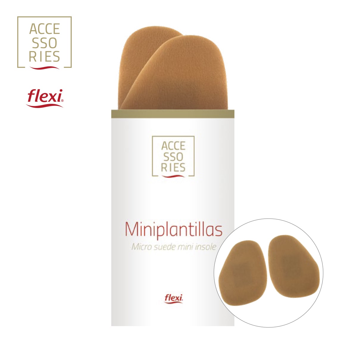 MINI PLANTILLA GAMUZA MPL0318 CAFE | Flexi Chile