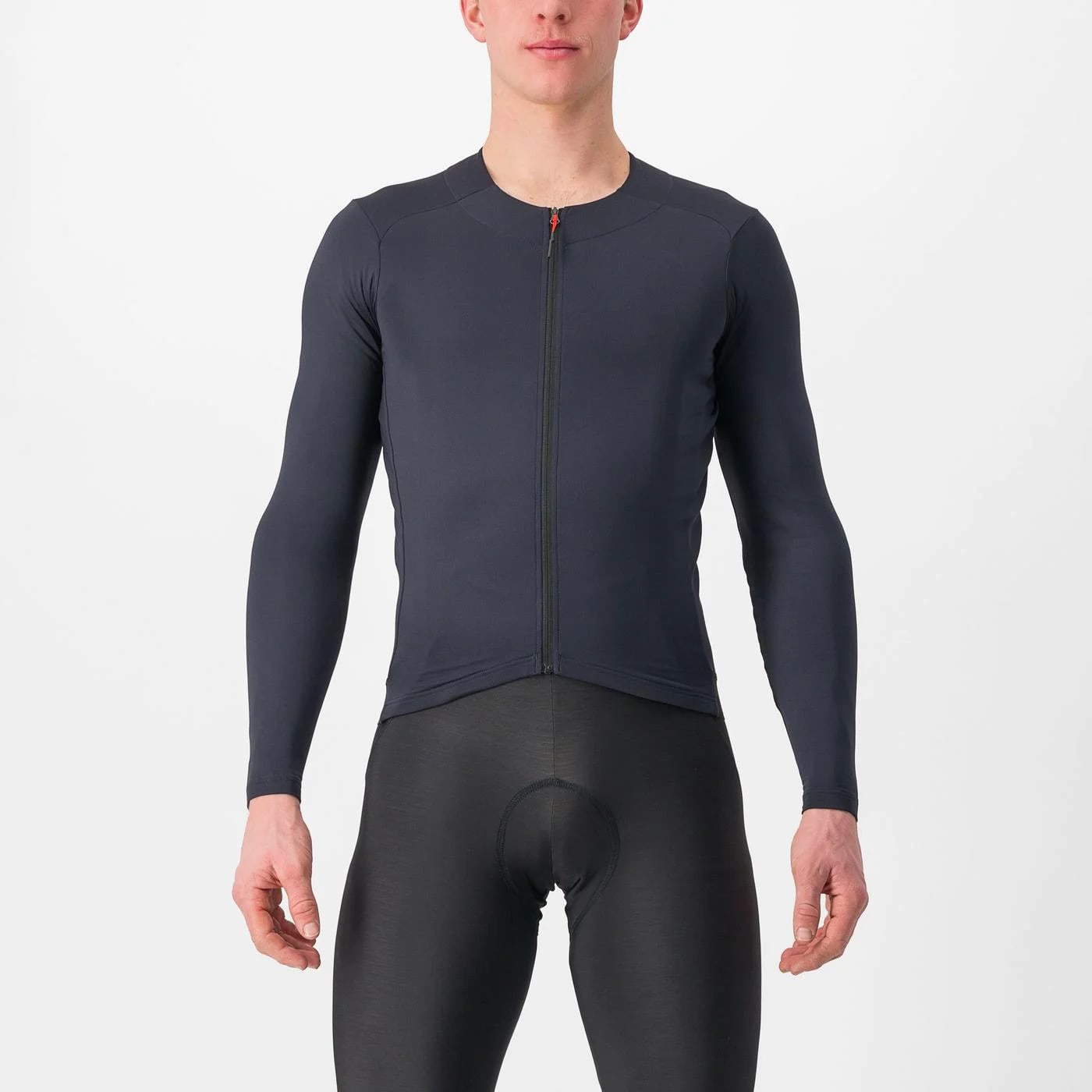 Compra Castelli Fly LS Jersey Light Black | Bike Tribe