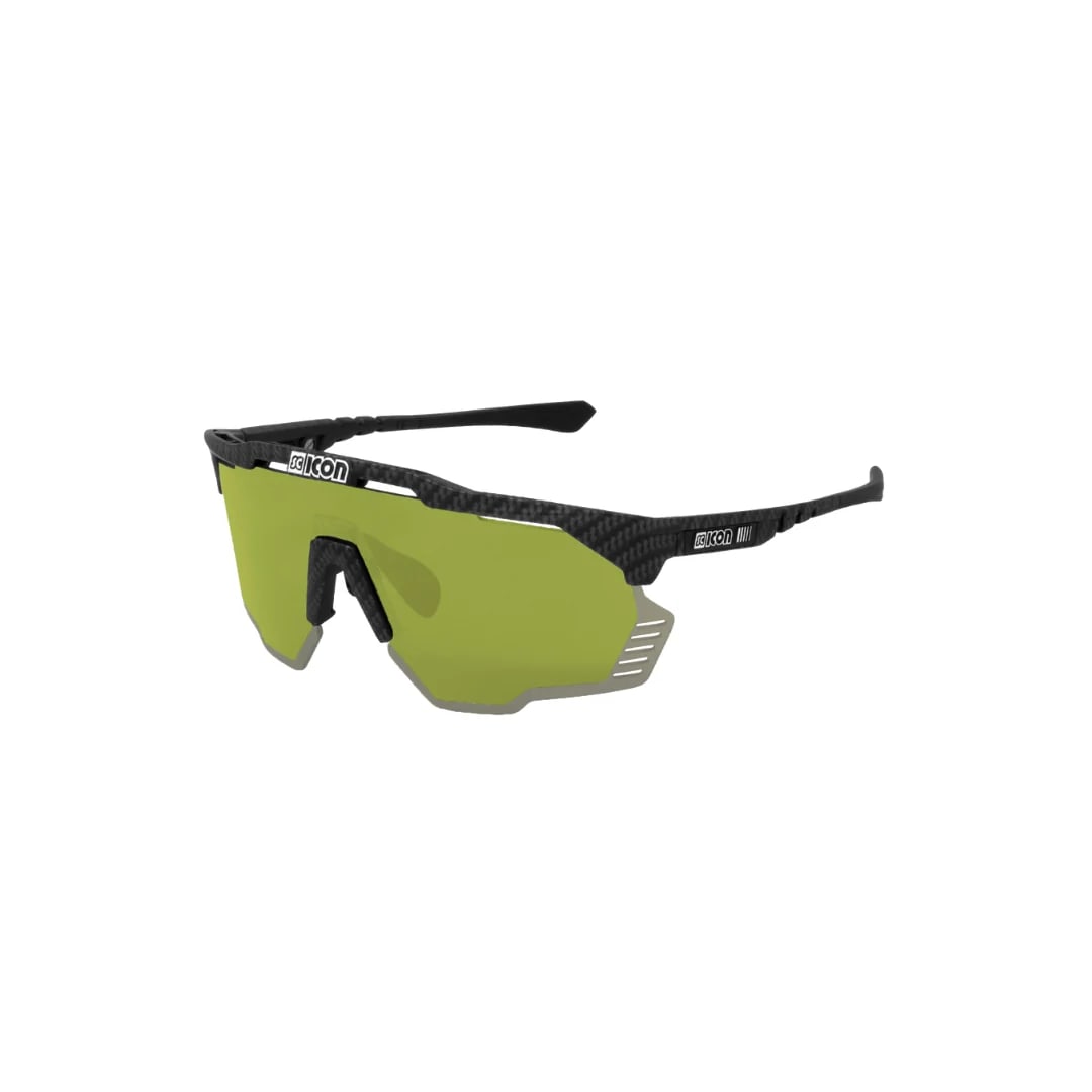 Lentes Scicon Aeroshade Kunken Carbon Matt - Green Trail