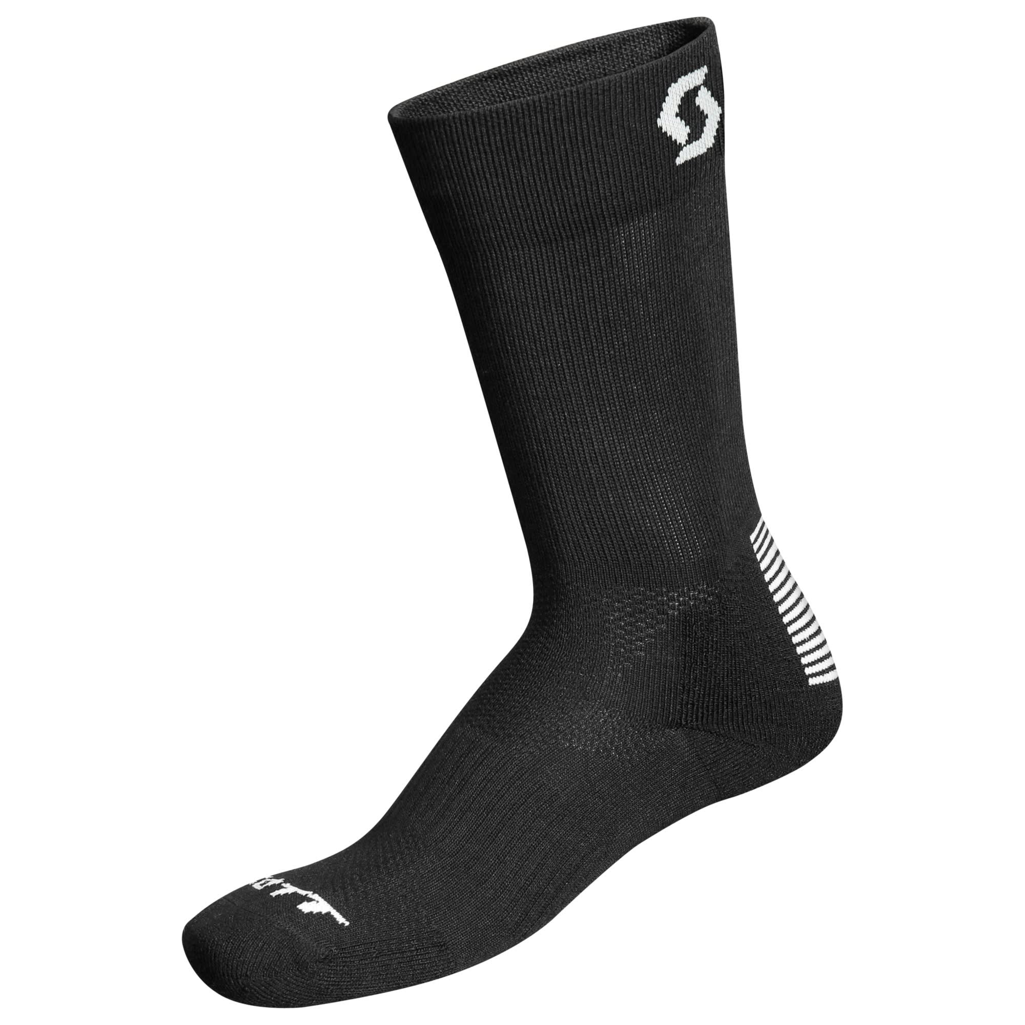 Calcetin Trail Long Black/White 39-41