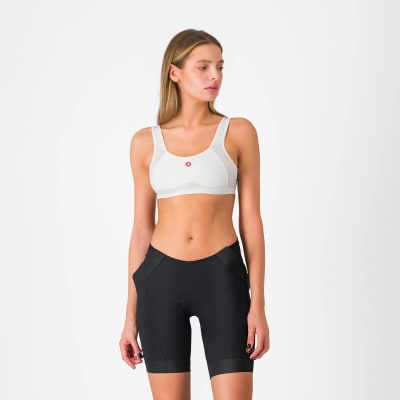 Castelli Rosso Corsa Bra White