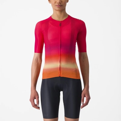 Castelli Climber'S 4.0 W Jersey Hibiscus/Pink Orange