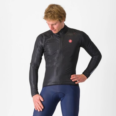 Castelli Squall Shell Jacket Light Black/Silver Gray1