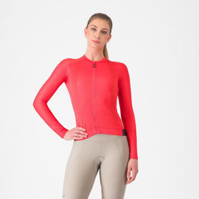 Castelli Espresso W Long Sleeve Jersey Hibiscus/Dark Grey