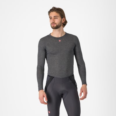 Castelli Medio Base Layer LS Melange Gray
