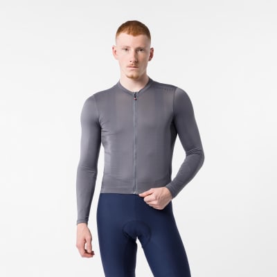 Castelli Espresso 2 LS Jersey Smoky Gray